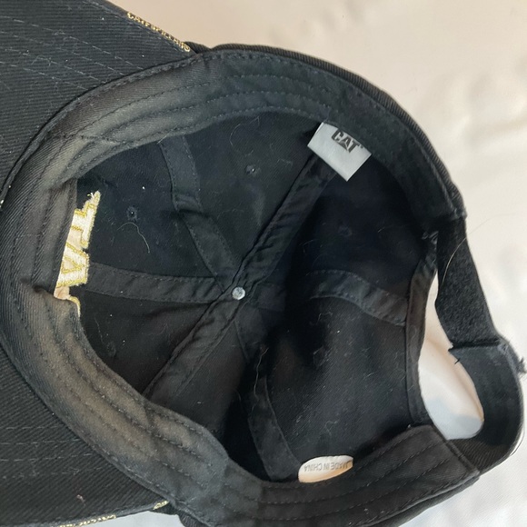 Caterpillar CAT Black Gold Baseball Cal Hat Adjustable - Picture 2 of 2